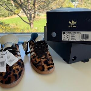 NWT Wales Bonner Adidas Samba Leopard